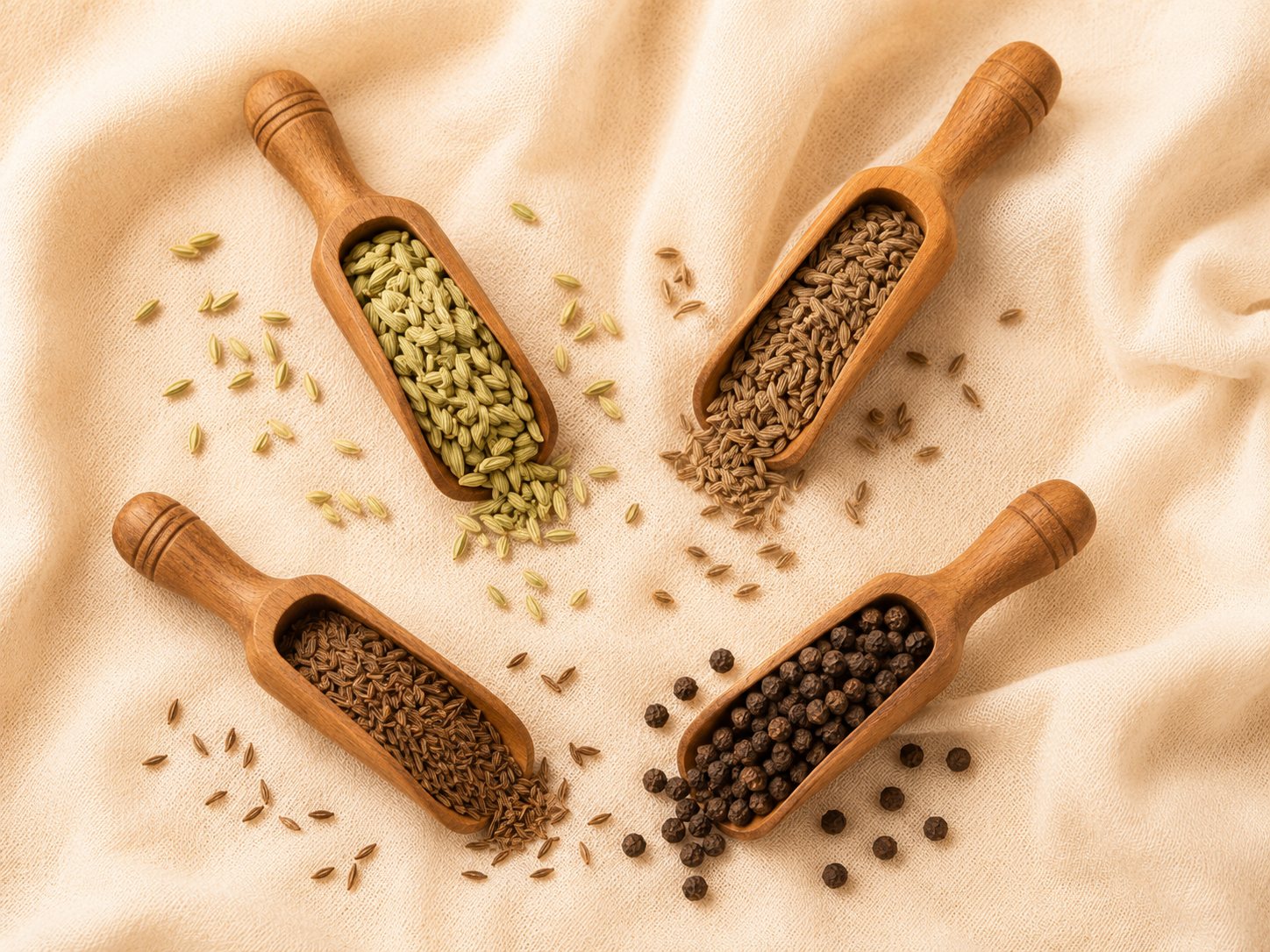 Seed Spices — Cumin, Fennel, Caraway & Black Pepper